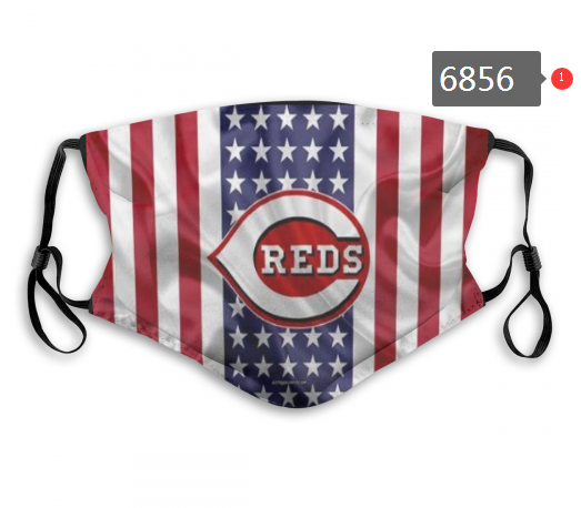 2020 MLB Cincinnati Reds #2 Dust mask with filter->mlb dust mask->Sports Accessory